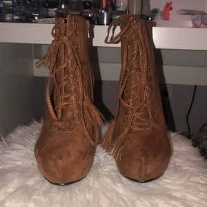 Brown booties